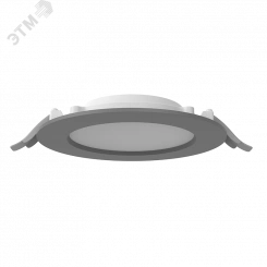 Светильник светодиодный DL-01 Slim 160 мм 15 Вт 3000 К CRI90 176х39 мм IP65/40 RAL7045 серый с рассеивателем опал