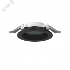 Светильник светодиодный DL-01 Pro 100 мм 13 Вт 4000 К CRI90 120х49 мм IP65/40 RAL9005 черный муар с защитным силикатным стеклом