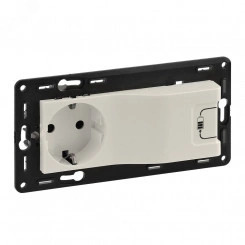 Valena IN MATIC Розетка комбинированная 2К+З 16А 250В/USB 1000мА с лицевой панелью LIFE/ALLURE слоновая кость Valena IN MATIC Розетка комбинированная 2К+З 16А 250В/USB 1000мА с лицевой панелью LIFE/ALLURE слоновая кость