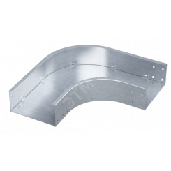 Угол горизонтальный 90 градусов 100х600, 1,5 мм, AISI 304 в комплекте с крепежными элементами и соединительными пластинами,необходимыми для монтажа