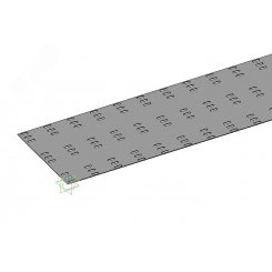 Донное основание секции прямой НЛ-ДО30-П2,87 УХЛ1 295х2870, горячее цинкование(толщина покрытия 40 -120мкм), S1,5