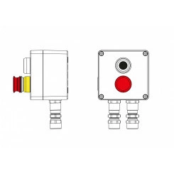Взрывозащищенный пост управления из алюминияCPE-A-12-(1xP1B(11)-1xP3E(11))-2xKA2MHK(C)1Ex d e IIC Т5 Gb / Ex tb IIIC T95°C Db IP66