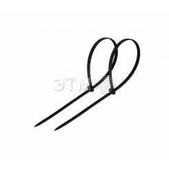 Хомут-стяжка кабельная нейлоновая 120x2,5 мм, черная, упаковка 100 шт