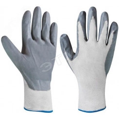 Перчатки нейлоновые с нитриловым покрытием 10''
