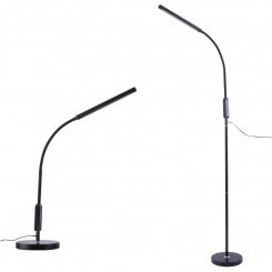 Торшер ULM-T619 10W/3000-6500K/DIM BLACK напольный светодиодный 10W с регулировкой наклона Сенсорный выключатель Диммер Черный ТМ Uniel