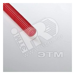 Труба гофрированная 20мм ПНД красная для металлопластиковых труб