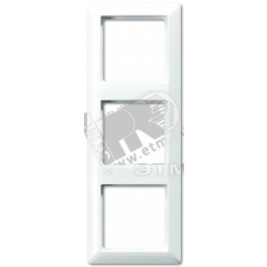 Рамка 3-я для горизонтальной/вертикальной установки  Серия- AS550  Материал- дуропласт  Цвет- белый