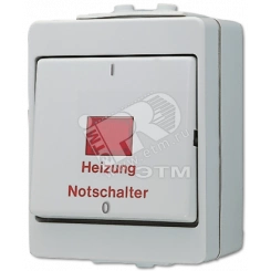 Выключатель аварийный для отопительных систем 16AX 400V накладная IP44