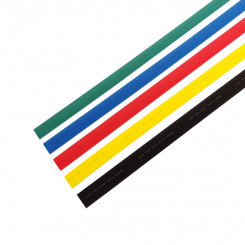 Термоусаживаемые трубки 20,0 10,0 мм, набор пять цветов, упаковка 25 шт. по 1 м