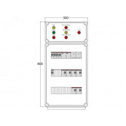 Щит управления электрообогревом DEVIBOX FHR 3x4400 D330 (в комплекте с терморегулятором и датчиком температуры)