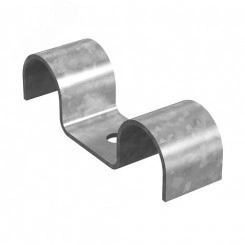 Скоба кабельная усиленная двойная 28 мм, толщ. 1,5 мм, гальван. цинк Скоба кабельная усиленная двойная 28 мм, толщ. 1,5 мм, гальван. цинк