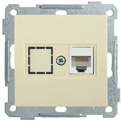РK11-1-Б Розетка компьютерная RJ45 Cat6 BOLERO кремовый IEK РK11-1-Б Розетка компьютерная RJ45 Cat6 BOLERO кремовый IEK