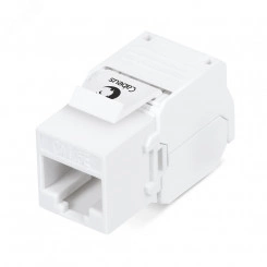 Вставка Keystone Jack RJ-45(8P8C), 180 градусов, категория 5e, без инструмента Toolless, белая Вставка Keystone Jack RJ-45(8P8C), 180 градусов, категория 5e, без инструмента Toolless, белая