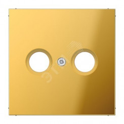 Накладка для телевизионной розетки (TV-FM)  Серия LS990  Материал- металл  Цвет- золото