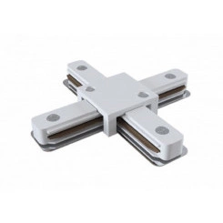 Коннектор TR-1PA-СX-WH X-образный для однофазного шинопровода белый ЭРА Коннектор TR-1PA-СX-WH X-образный для однофазного шинопровода белый ЭРА