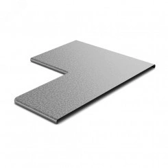 Крышка к переходу прямому правому 400х50, толщ. 0,7 мм, Сендзимир цинк Крышка к переходу прямому правому 400х50, толщ. 0,7 мм, Сендзимир цинк