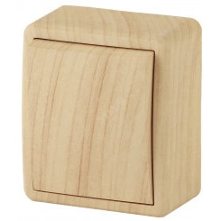 Выключатель, 10АХ-250В, ОУ, Эра Эксперт, сосна,11-1201-11 Выключатель, 10АХ-250В, ОУ, Эра Эксперт, сосна,11-1201-11