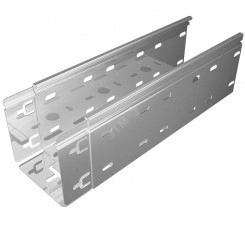 Лоток перфорированный 3000х600х100х1.0мм Быстрый монтаж ПЛЮС HD