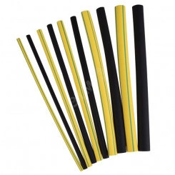 Трубка термоусадочная 3:1, 3-1 мм, жёлто-зелёная 1,2 м