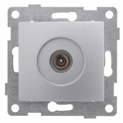 GUSI Bravo механизм антенной розетки, одинарной, скрытая  установка. Цвет  серебро.