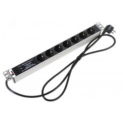 Блок розеток Rem-16 фильтр защиты индикатор 7 Schuko 16A 19' шнур 3 м Блок розеток Rem-16 фильтр защиты индикатор 7 Schuko 16A 19' шнур 3 м