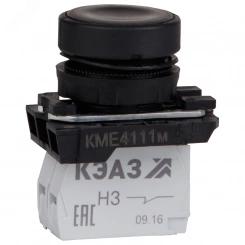 КМЕ4122м-черный-2но+2нз-цилиндр-IP40