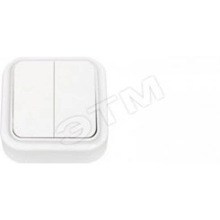 Беларусь Выключатель двухклавишный наружный Беларусь Выключатель двухклавишный наружный