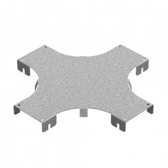 Крышка к разветвителю крестообразному горизонтальному к лотку ПЛК 100, толщ. 1,2 мм, Сендзимир цинк Крышка к разветвителю крестообразному горизонтальному к лотку ПЛК 100, толщ. 1,2 мм, Сендзимир цинк