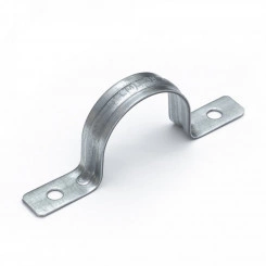 Скоба металлическая двухлапковая усиленная противопожарная СМДУ d31-32 мм отв. d 6,5 мм (50 шт/уп) Скоба металлическая двухлапковая усиленная противопожарная СМДУ d31-32 мм отв. d 6,5 мм (50 шт/уп)