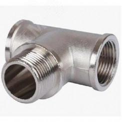 Тройник ВНВ 3/4'х3/4'х3/4' переходной, никелированный, уп Тройник ВНВ 3/4'х3/4'х3/4' переходной, никелированный, уп