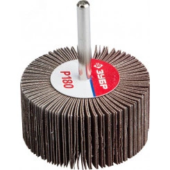 Круг шлифовальный лепестковый d 60 x 30 мм, P180, на шпильке d 6 мм, Профессионал Круг шлифовальный лепестковый d 60 x 30 мм, P180, на шпильке d 6 мм, Профессионал