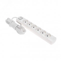 Удлинитель PREMIUM 6 гнезд, 3 м, 3х1,5 мм2, с/з, с выключателем, белый Удлинитель PREMIUM 6 гнезд, 3 м, 3х1,5 мм2, с/з, с выключателем, белый