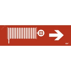 Этикетка самоклеящаяся 310х90мм ''Пожарный кран/стрелка направо'' IEK