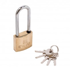 Замок навесной БУЛАТ ВС 1140-01 латунный 5кл. d=6,5мм Замок навесной БУЛАТ ВС 1140-01 латунный 5кл. d=6,5мм