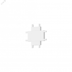 Коннектор Х-образный горизонтальный для накладного и встраиваемого монтажа для магнитной системы Galakti 46x46x6 мм белый