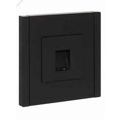 FORTE&PIANO Розетка компьютерная RJ45 кат.5E FP132 черный IEK FORTE&PIANO Розетка компьютерная RJ45 кат.5E FP132 черный IEK