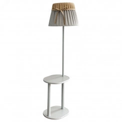 Светильник НТБ-11-60-107 Арчи с абажуром лён коричнево-серый Светильник НТБ-11-60-107 Арчи с абажуром лён коричнево-серый