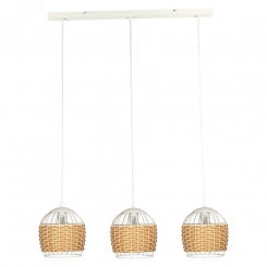 Светильник Кантри 231 бел.муар НСБ 01-3х60-170 Е27 ИМ подвесной оплетенный Светильник Кантри 231 бел.муар НСБ 01-3х60-170 Е27 ИМ подвесной оплетенный