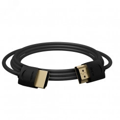 Кабель HDMI 2.0, Ultra HD 19М на 19М, 1 м., SLIM черный