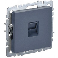 BRITE Розетка компьютерная RJ45 кат.6 РК11-БрМ маренго IEK BRITE Розетка компьютерная RJ45 кат.6 РК11-БрМ маренго IEK