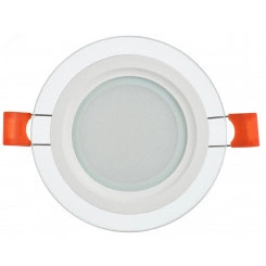 Светильник светодиодный встраиваемый ДВО 1620 со стеклом круг 6Вт 4000К IP20 Светильник светодиодный встраиваемый ДВО 1620 со стеклом круг 6Вт 4000К IP20