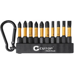 Набор торсионных бит 50мм ''Подвесной'', profi plus, 10 предметов Набор торсионных бит 50мм ''Подвесной'', profi plus, 10 предметов