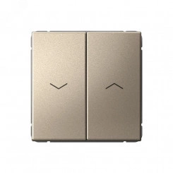 ARTGALLERY 2-клавишный выключатель для жалюзи, 2х сх.4, 10А, механизм, шампань ARTGALLERY 2-клавишный выключатель для жалюзи, 2х сх.4, 10А, механизм, шампань