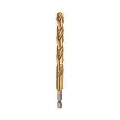 Сверло по металлу, 10 мм, Р6М5, ТИТАН,шестигранный хвостовик (1 шт. в упаковке) DIN 338 Сверло по металлу, 10 мм, Р6М5, ТИТАН,шестигранный хвостовик (1 шт. в упаковке) DIN 338