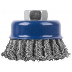 Щетка для УШМ, М14, Чашка, крученая витая проволока 0,5 мм, 125 мм, блистер, Profi Щетка для УШМ, М14, Чашка, крученая витая проволока 0,5 мм, 125 мм, блистер, Profi