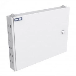 Кросс оптический настенный частично укомплектованный 16 портов FC/ST (планка FC/ST-2шт, сплайс-кассета-1шт) серый RAL 7035 Кросс оптический настенный частично укомплектованный 16 портов FC/ST (планка FC/ST-2шт, сплайс-кассета-1шт) серый RAL 7035