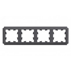 ATLASDESIGN ANTIQUE 4-постовая рамка, универсальная, БАЗАЛЬТ