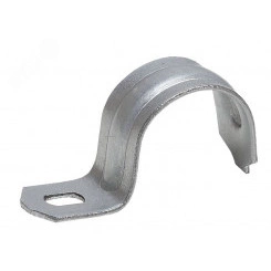 Скоба металлическая однолапковая d 48-50мм (50шт) (50/400/12000) Скоба металлическая однолапковая d 48-50мм (50шт) (50/400/12000)