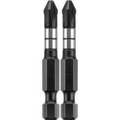 Биты Impact Pro, Philips, тип хвостовика E 1/4'', PH2, 50мм, 2шт, на карточке