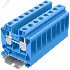 Клемма TU 1-1 винтовая сечение 16 мм. кв., синяя